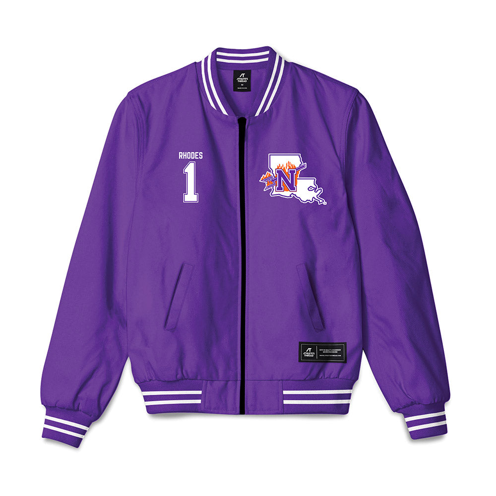 Northwestern State - NCAA Football : Dylan Rhodes - Bomber Jacket-0