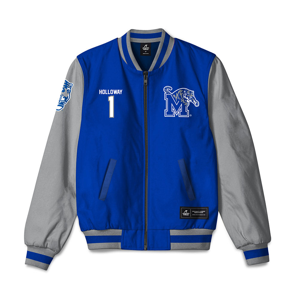 Memphis - NCAA Men's Basketball : Joshua Holloway - Bomber Jacket-0