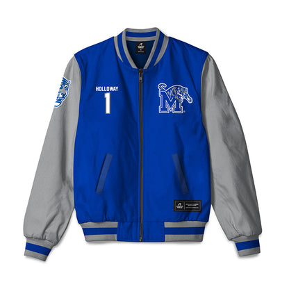 Memphis - NCAA Men's Basketball : Joshua Holloway - Bomber Jacket-0