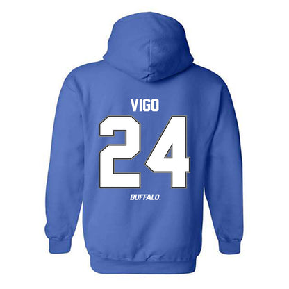 Buffalo - NCAA Men's Basketball : Jahrel Vigo - Classic Shersey Hooded Sweatshirt-1