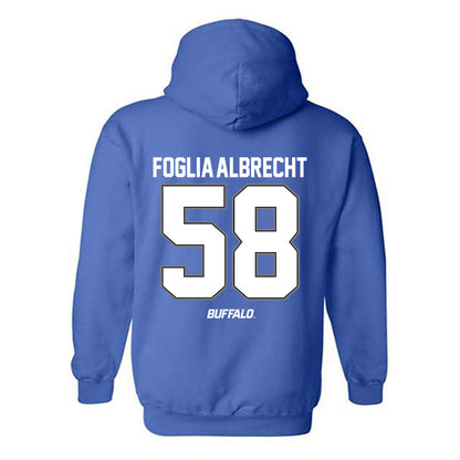 Buffalo - NCAA Football : Ben Foglia-Albrecht - Classic Shersey Hooded Sweatshirt-1