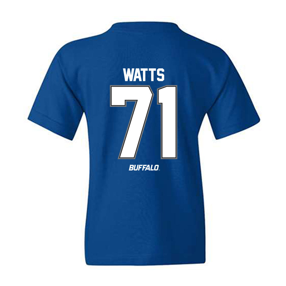 Buffalo - NCAA Football : Caleb Watts - Youth T-Shirt-1