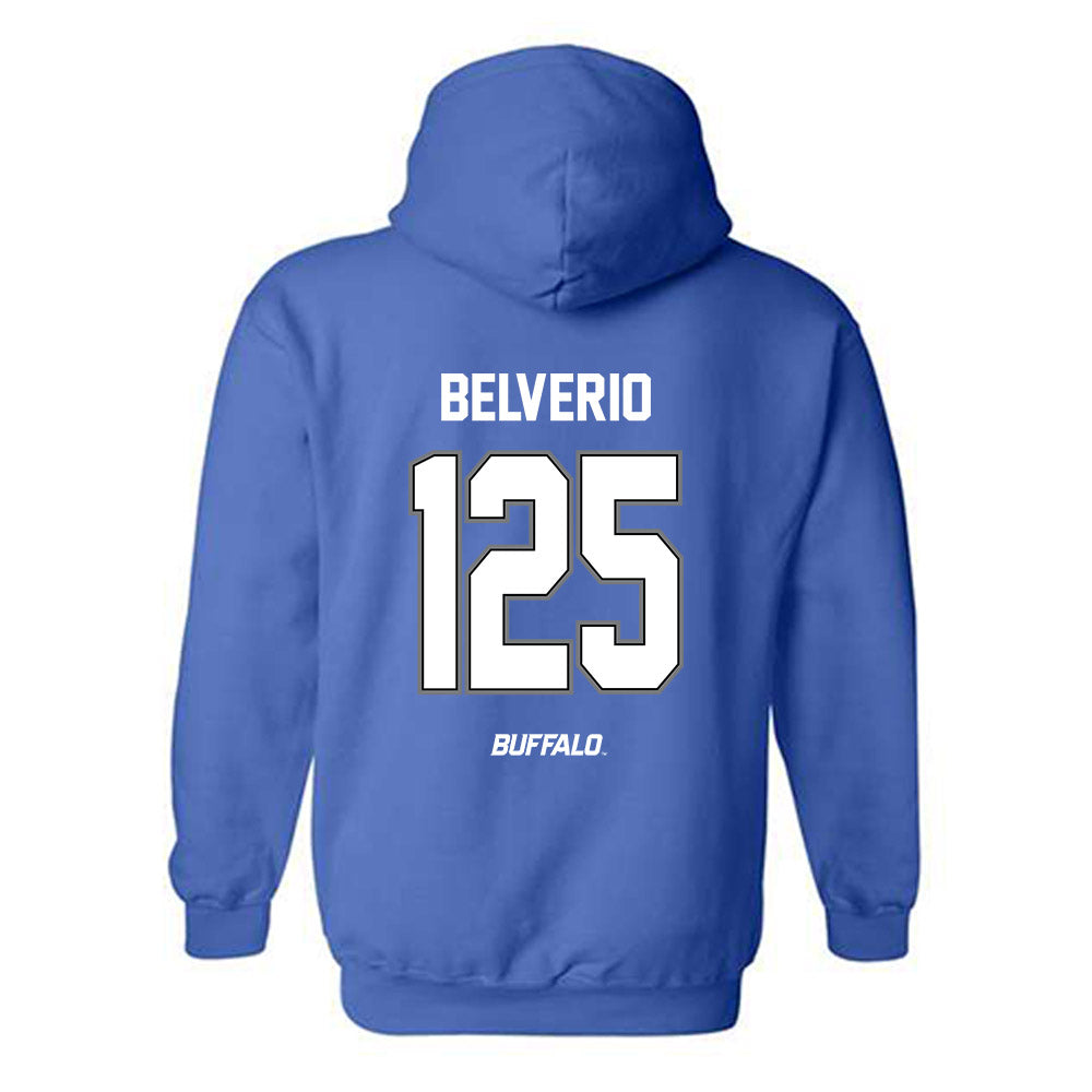 Buffalo - NCAA Wrestling : Zachary Belverio - Classic Shersey Hooded Sweatshirt-1