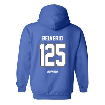 Buffalo - NCAA Wrestling : Zachary Belverio - Classic Shersey Hooded Sweatshirt-1