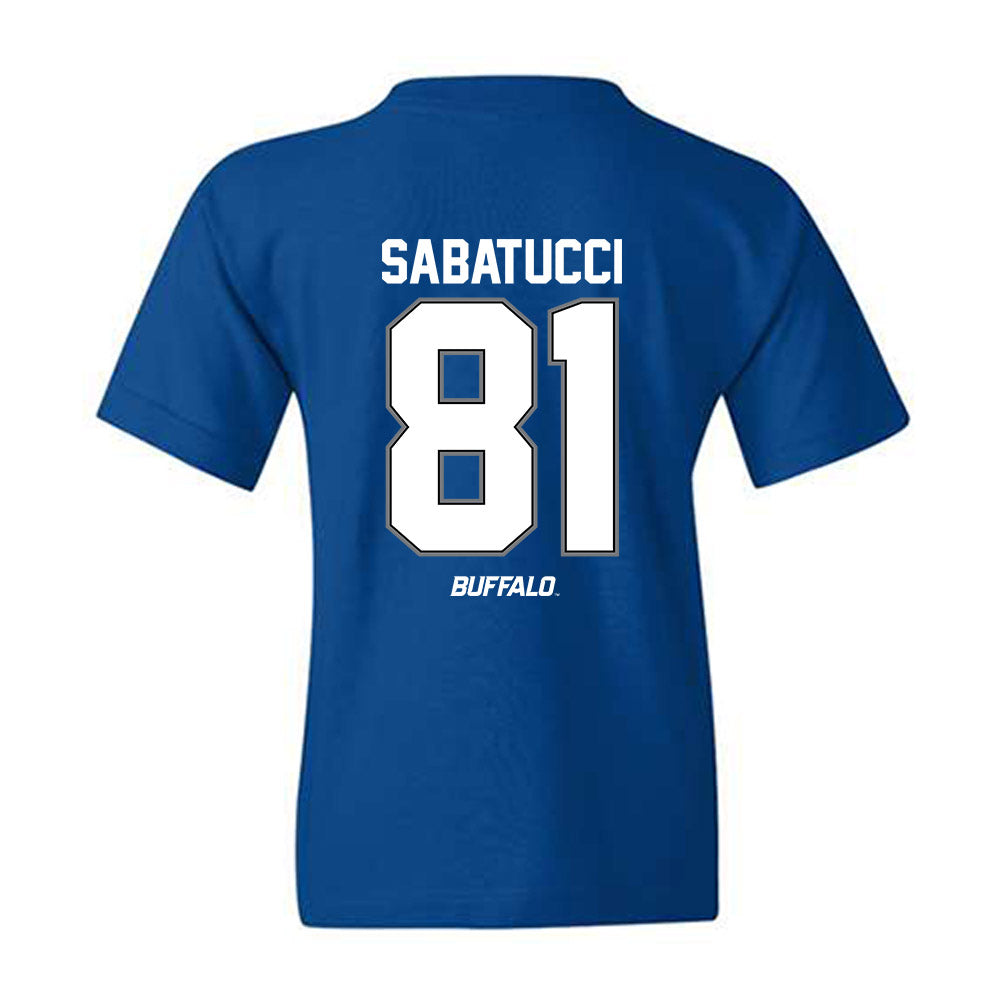Buffalo - NCAA Football : TJ Sabatucci - Classic Shersey Youth T-Shirt-1