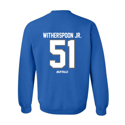 Buffalo - NCAA Football : Anwar Witherspoon Jr. - Classic Shersey Crewneck Sweatshirt-1