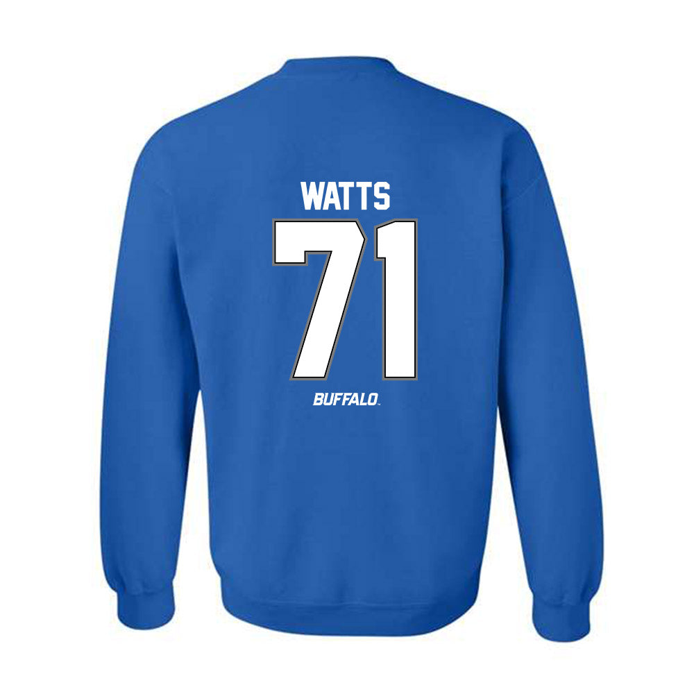 Buffalo - NCAA Football : Caleb Watts - Crewneck Sweatshirt-1