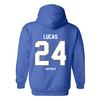 Buffalo - NCAA Women's Basketball : Meg Lucas - Classic Shersey Hooded Sweatshirt-1