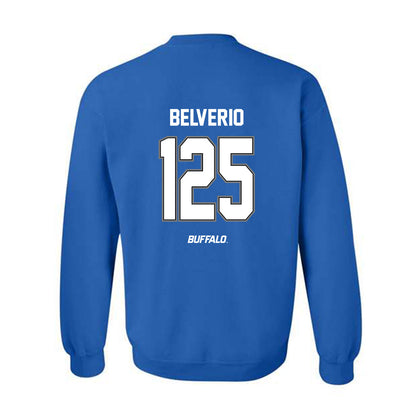 Buffalo - NCAA Wrestling : Zachary Belverio - Classic Shersey Crewneck Sweatshirt-1