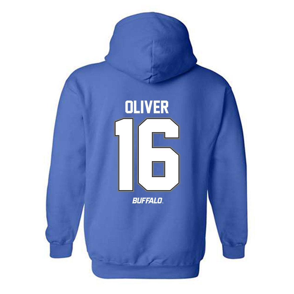 Buffalo - NCAA Football : Caleb Oliver - Classic Shersey Hooded Sweatshirt-1
