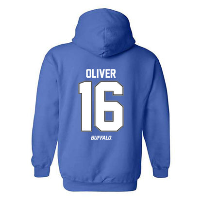 Buffalo - NCAA Football : Caleb Oliver - Classic Shersey Hooded Sweatshirt-1