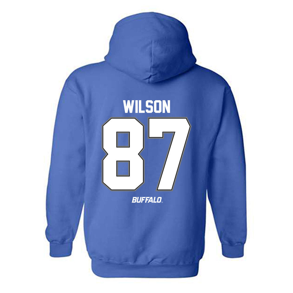 Buffalo - NCAA Football : Trevor Wilson - Classic Shersey Hooded Sweatshirt-1