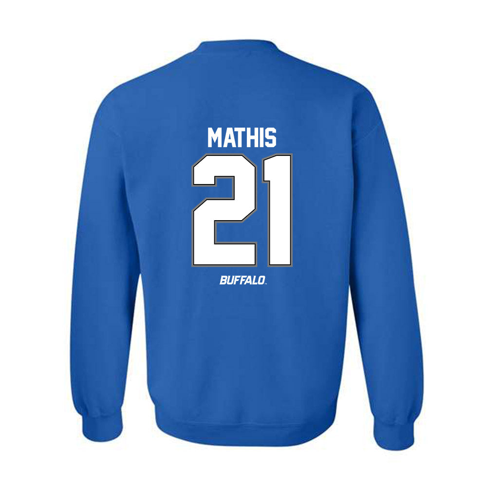 Buffalo - NCAA Football : Devare Mathis - Classic Shersey Crewneck Sweatshirt-1
