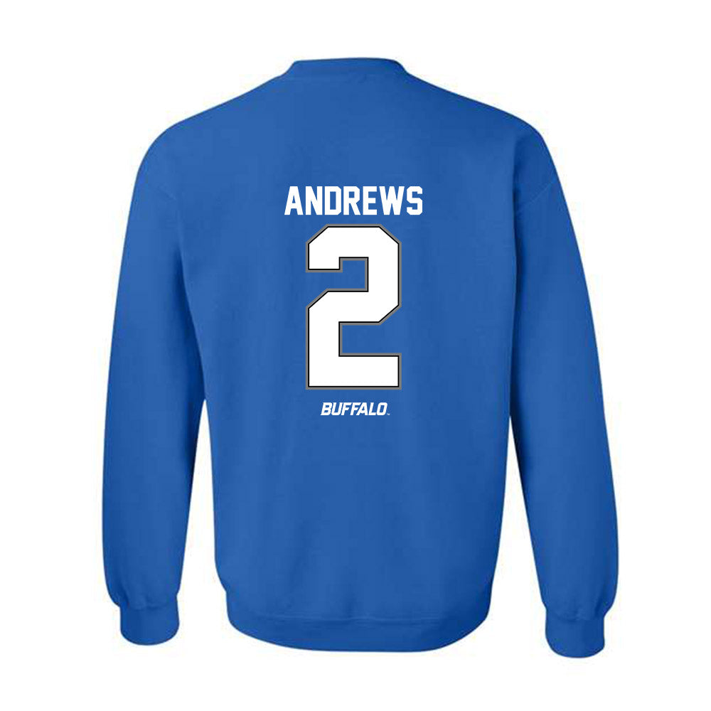 Buffalo - NCAA Football : Jaylen Andrews - Classic Shersey Crewneck Sweatshirt-1