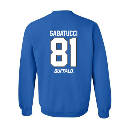 Buffalo - NCAA Football : TJ Sabatucci - Classic Shersey Crewneck Sweatshirt-1