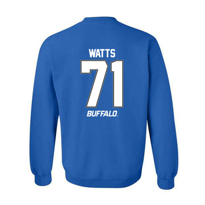 Buffalo - NCAA Football : Caleb Watts - Crewneck Sweatshirt-1