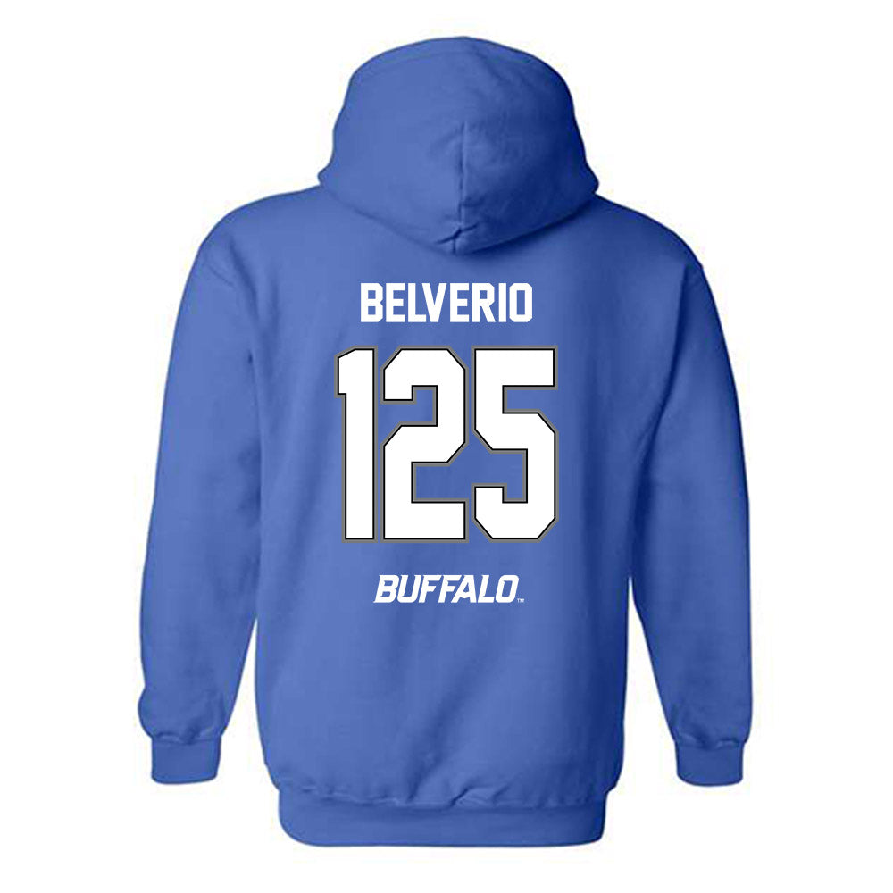 Buffalo - NCAA Wrestling : Zachary Belverio - Classic Shersey Hooded Sweatshirt-1