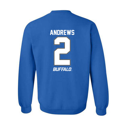 Buffalo - NCAA Football : Jaylen Andrews - Classic Shersey Crewneck Sweatshirt-1