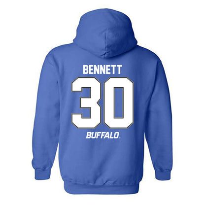 Buffalo - NCAA Football : Jacari Bennett - Classic Shersey Hooded Sweatshirt-1