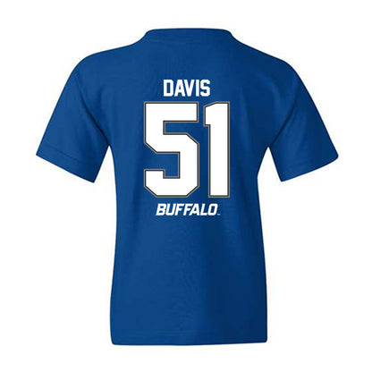 Buffalo - NCAA Football : Tyrone Davis - Youth T-Shirt-1