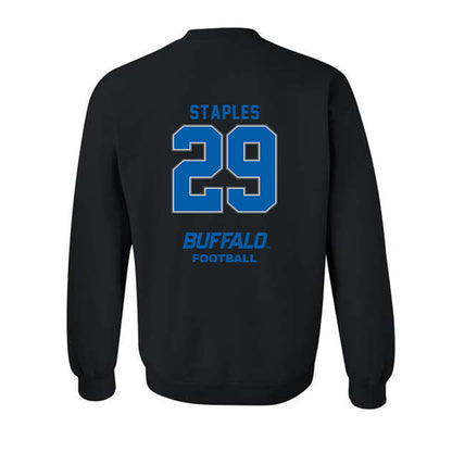 Buffalo - NCAA Football : Cardel Staples - Classic Shersey Crewneck Sweatshirt-1