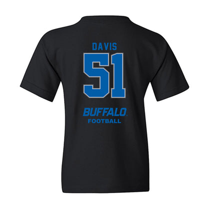 Buffalo - NCAA Football : Tyrone Davis - Youth T-Shirt-1