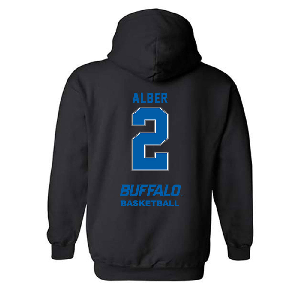 Buffalo - NCAA Women's Basketball : Natavia Alber - Classic Shersey Hooded Sweatshirt-1