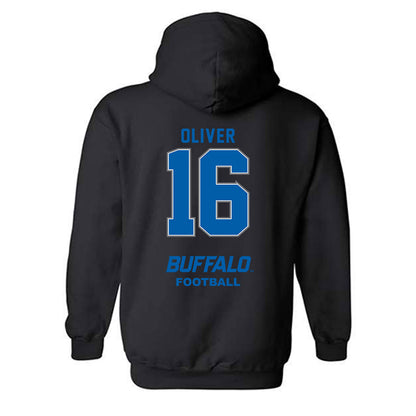 Buffalo - NCAA Football : Caleb Oliver - Classic Shersey Hooded Sweatshirt-1
