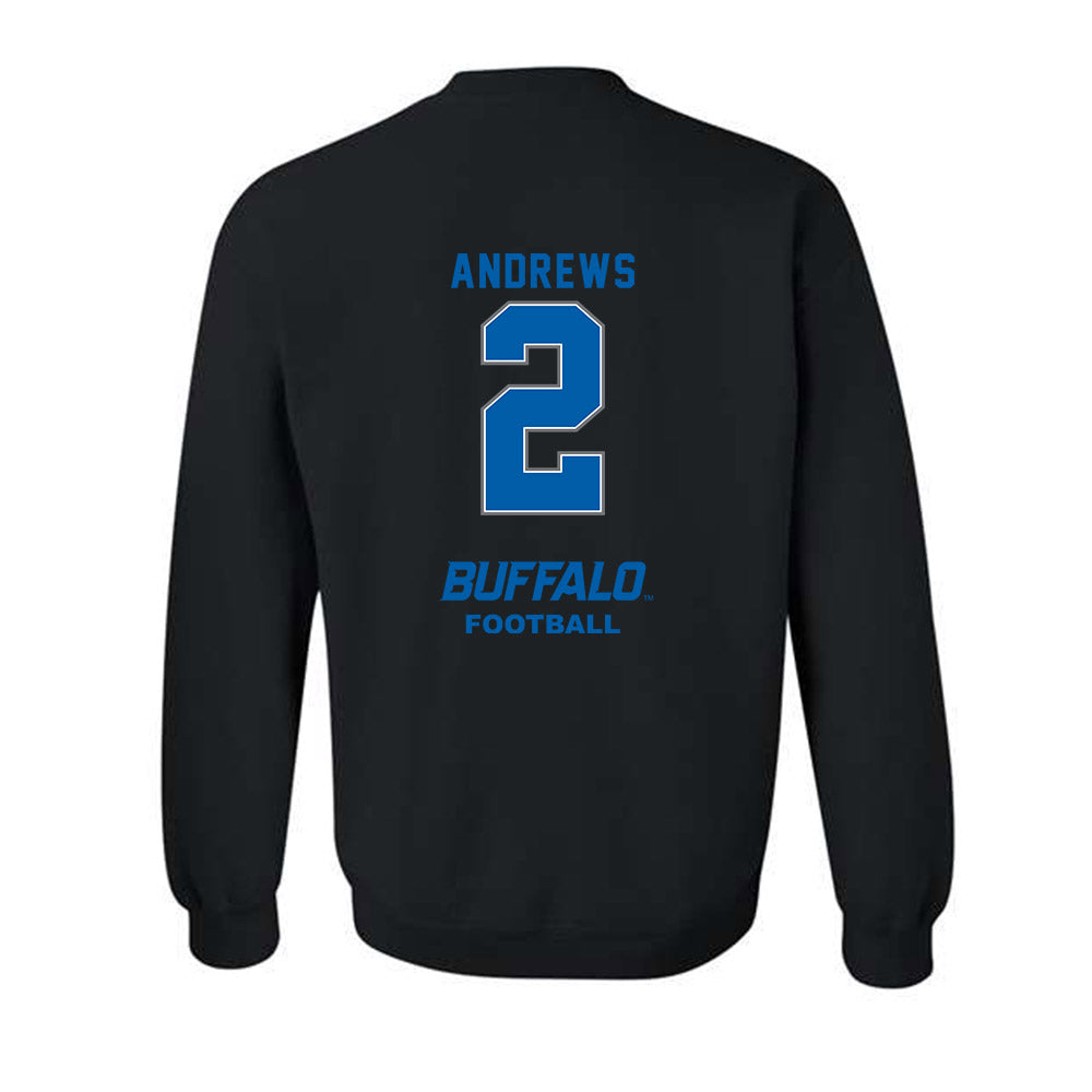 Buffalo - NCAA Football : Jaylen Andrews - Classic Shersey Crewneck Sweatshirt-1