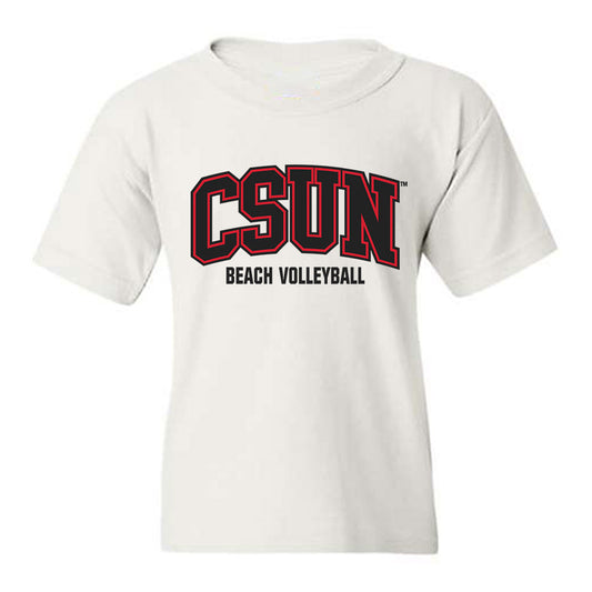 CSUN - NCAA Beach Volleyball : Kinley Lindhardt - Classic Shersey Youth T-Shirt-0