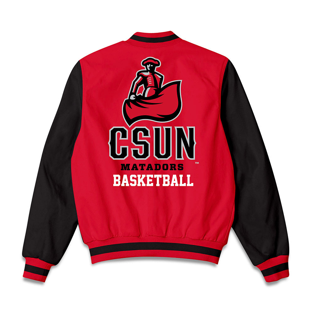 CSUN - NCAA Men's Basketball : Greg Gazarian - Bomber Jacket-1