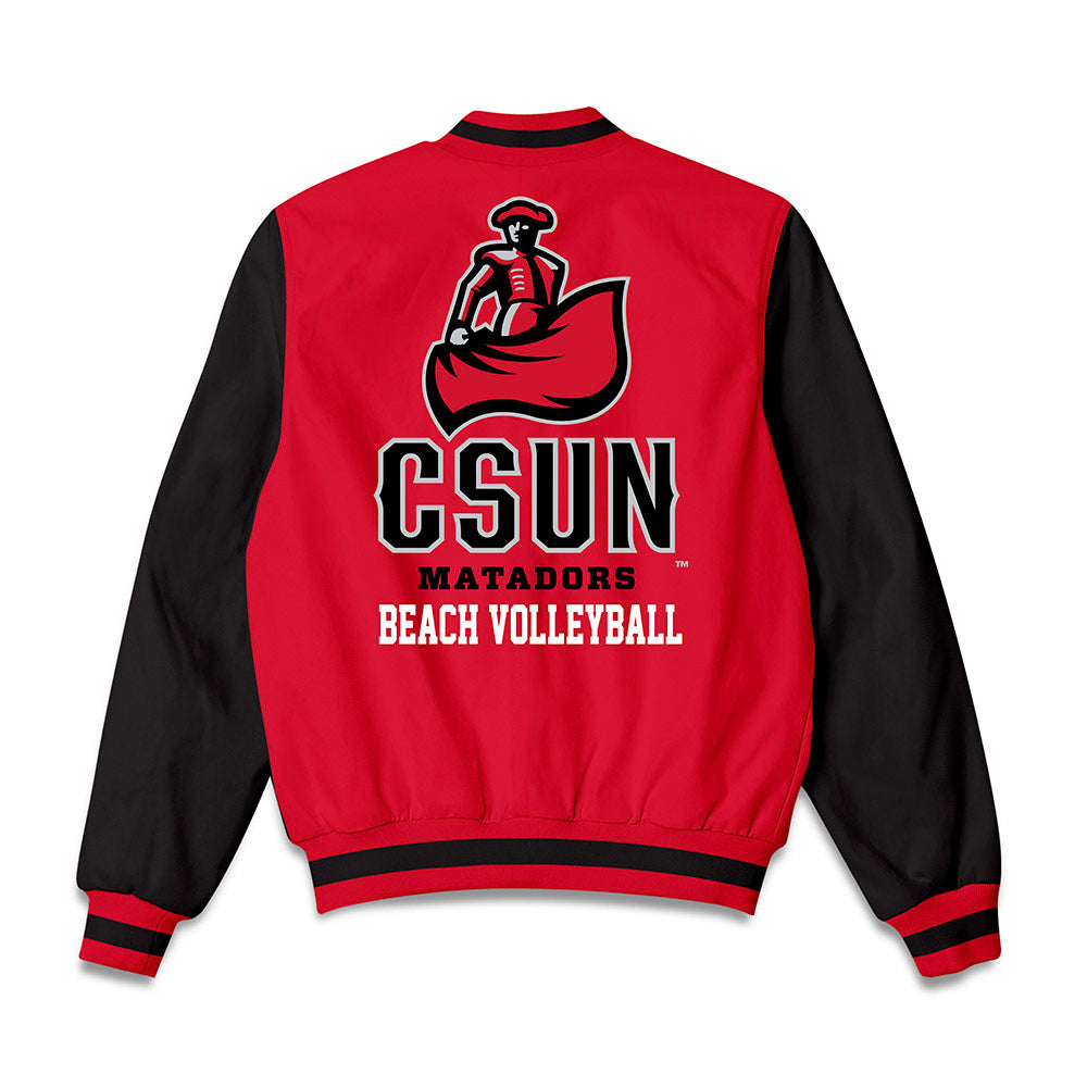 CSUN - NCAA Beach Volleyball : Kinley Lindhardt - Bomber Jacket-1