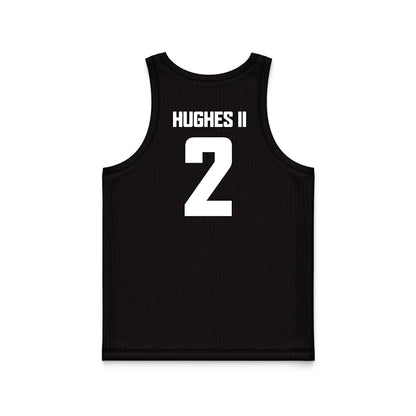 CSUN - NCAA Men's Basketball : Larry Hughes II - Black Basketball Jersey-1
