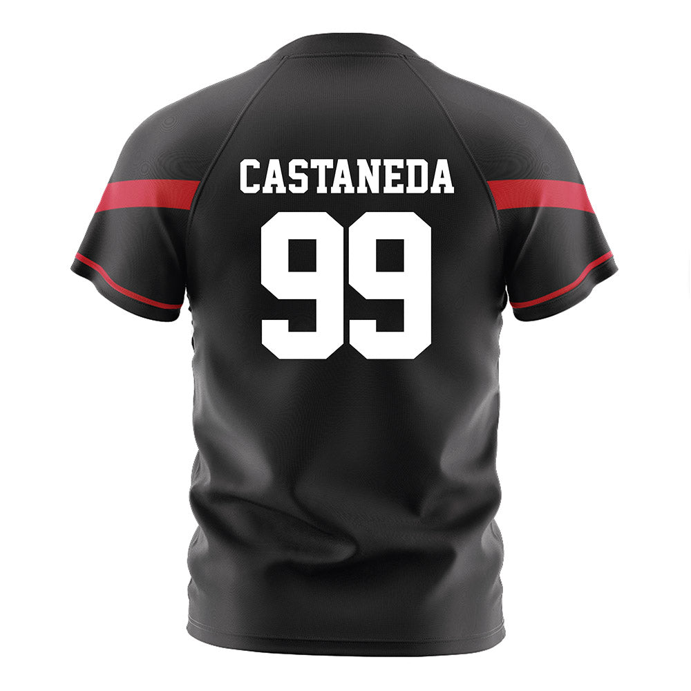 CSUN - NCAA Men's Soccer : Bryan Castaneda - Black Soccer Jersey-1