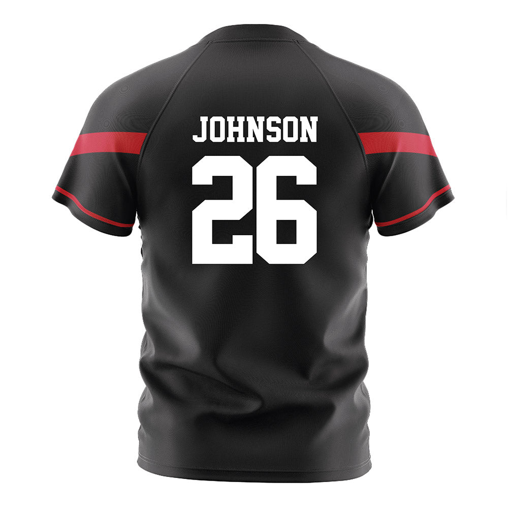 CSUN - NCAA Men's Soccer : Miles Johnson - Black Soccer Jersey-1
