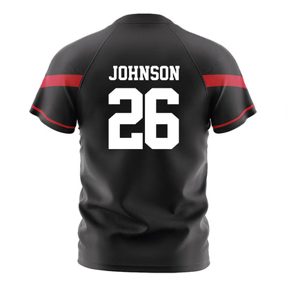 CSUN - NCAA Men's Soccer : Miles Johnson - Black Soccer Jersey-1