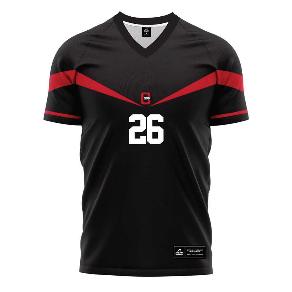 CSUN - NCAA Men's Soccer : Miles Johnson - Black Soccer Jersey-0
