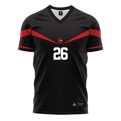 CSUN - NCAA Men's Soccer : Miles Johnson - Black Soccer Jersey-0