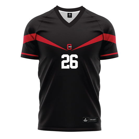 CSUN - NCAA Men's Soccer : Miles Johnson - Black Soccer Jersey-0