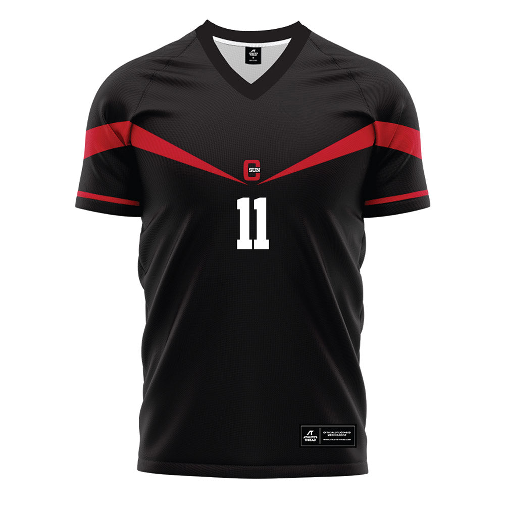 CSUN - NCAA Men's Soccer : Yart Van Lieshout - Black Soccer Jersey-0