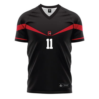 CSUN - NCAA Men's Soccer : Yart Van Lieshout - Black Soccer Jersey-0