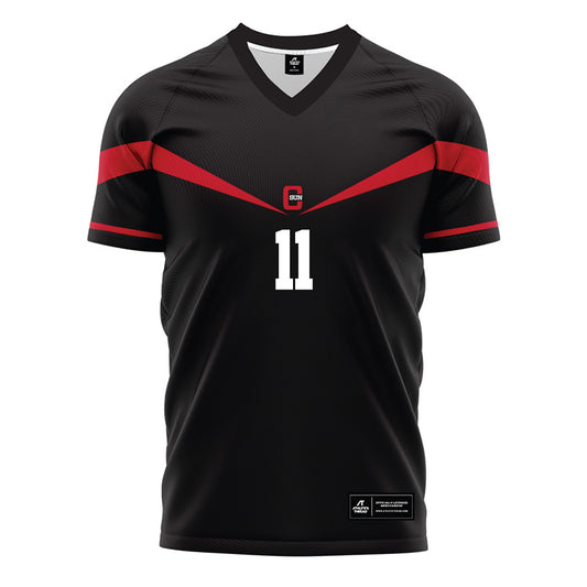 CSUN - NCAA Men's Soccer : Yart Van Lieshout - Black Soccer Jersey-0