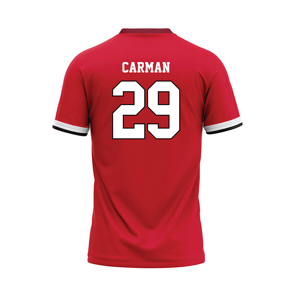 CSUN - NCAA Softball : Mikayla Carman - Red Baseball Jersey-1