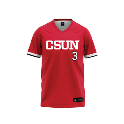 CSUN - NCAA Softball : Sheridan Gonzalez - Red Baseball Jersey-0