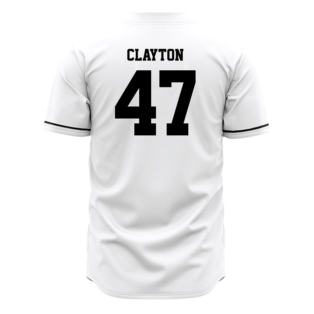 CSUN - NCAA Baseball : Royce Clayton - White Jersey-1