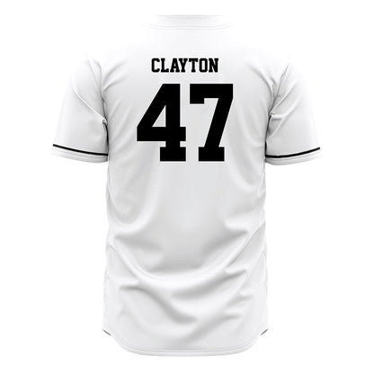 CSUN - NCAA Baseball : Royce Clayton - White Jersey-1