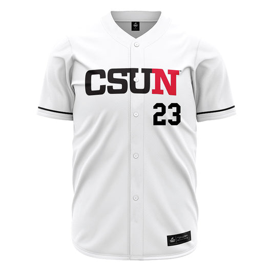 CSUN - NCAA Baseball : Matthew Kurata - White Jersey-0