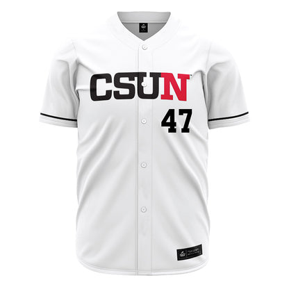 CSUN - NCAA Baseball : Royce Clayton - White Jersey-0