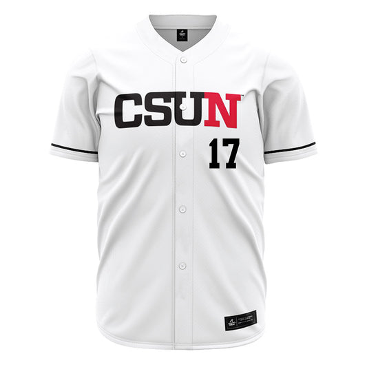 CSUN - NCAA Baseball : Kyle Panganiban - White Jersey-0