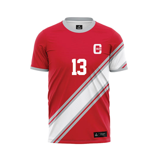 CSUN - NCAA Women's Soccer : Siena Navarra - Red Soccer Jersey-0